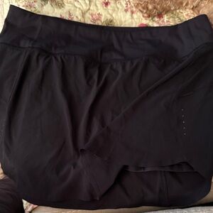 Athleta Black Athletic Skort Large EXCELLENT